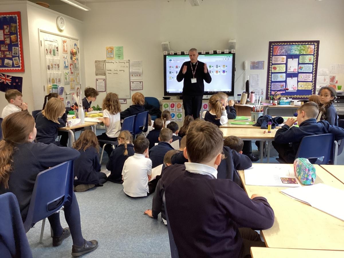 Father Paul spoke to Year 3 about his role in the community and his responsibilities.