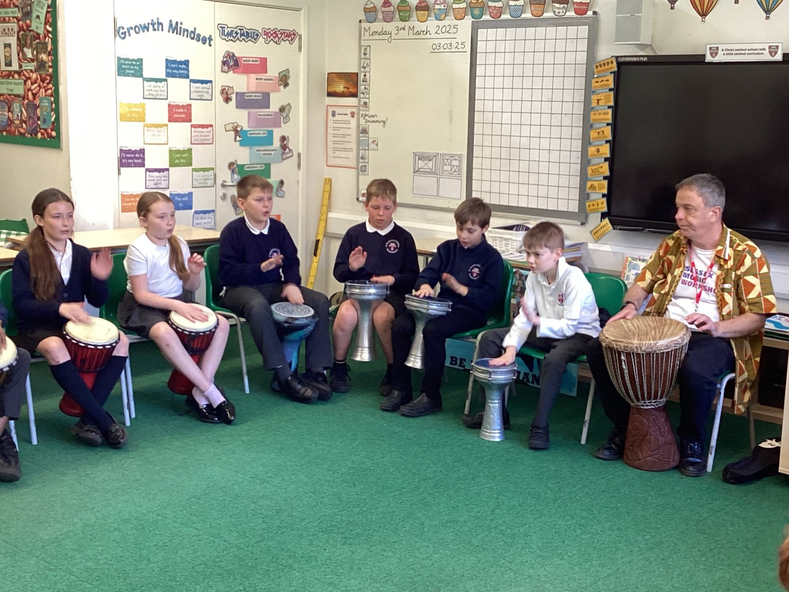 African Drumming - the start of Exploring Africa topic