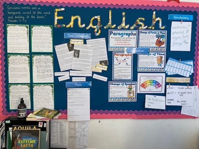 English - understanding the process so children can write and make improvements