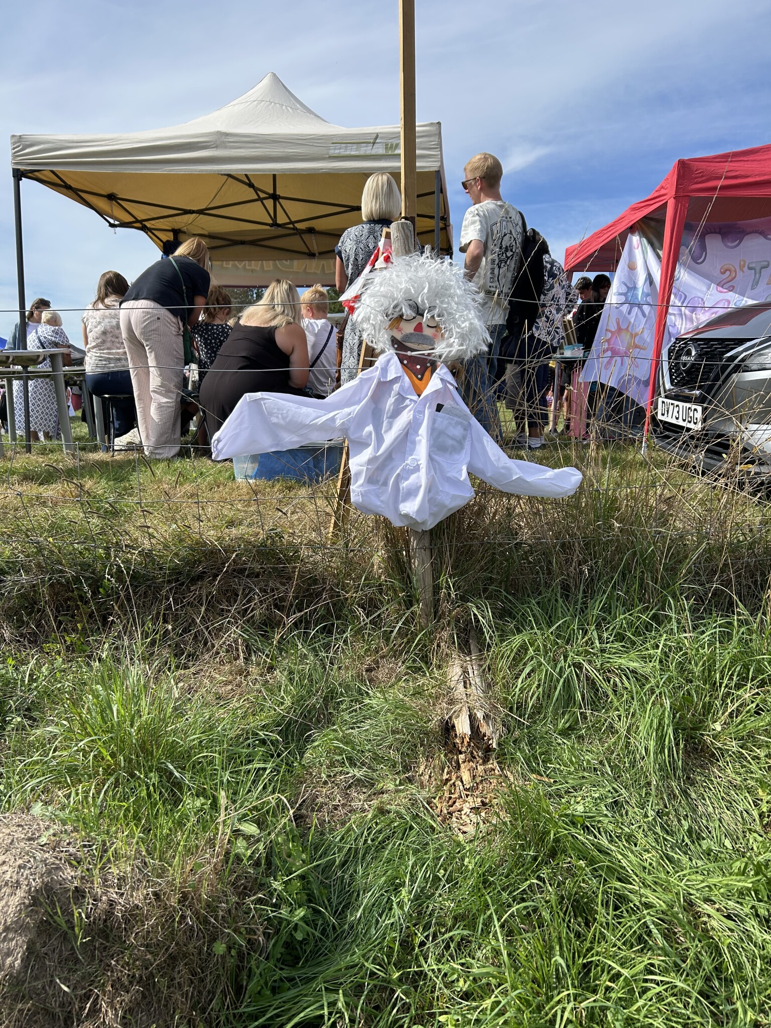 Our scarecrows at the Harvest Fayre