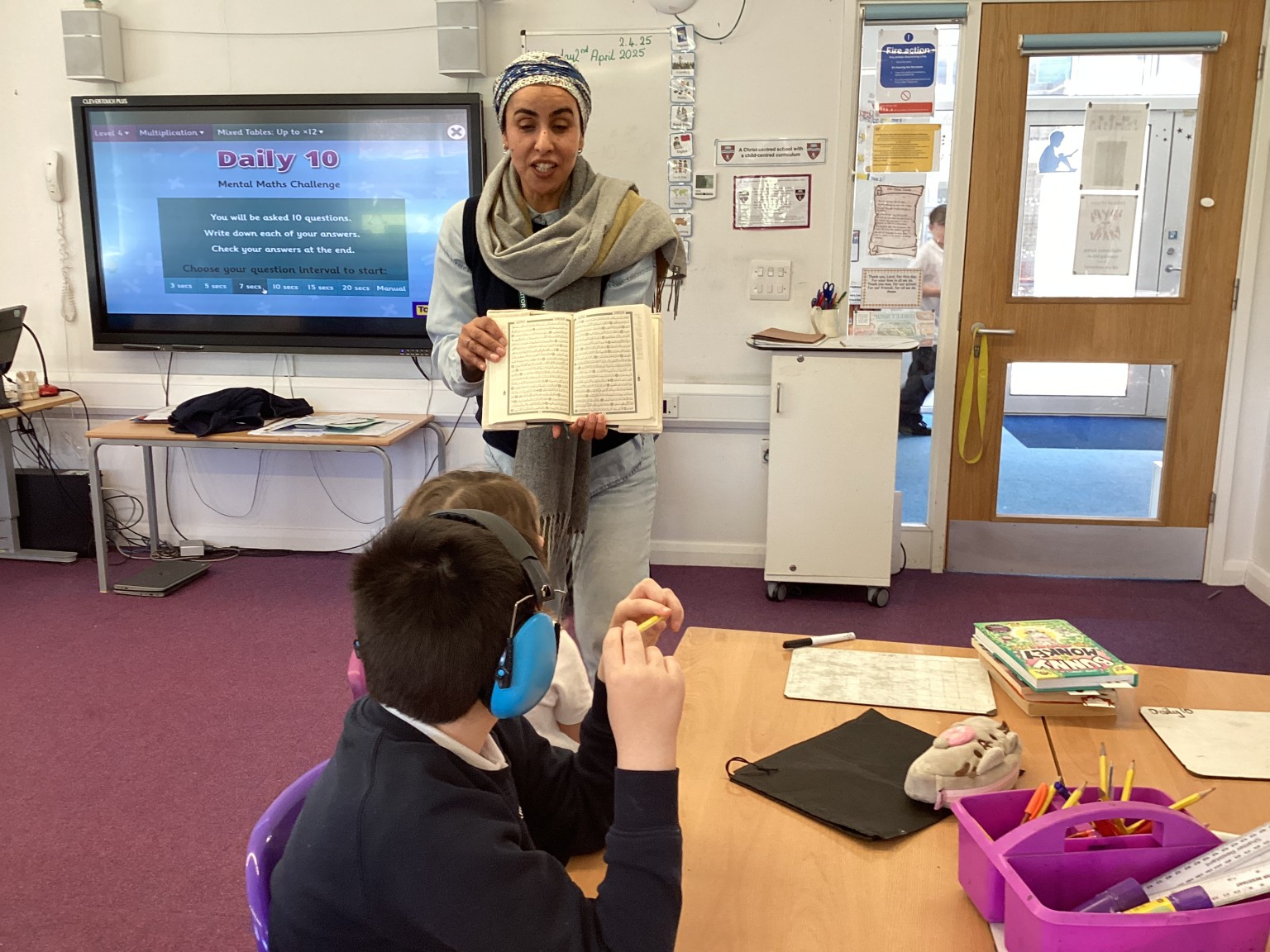 A practising Muslim came to visit