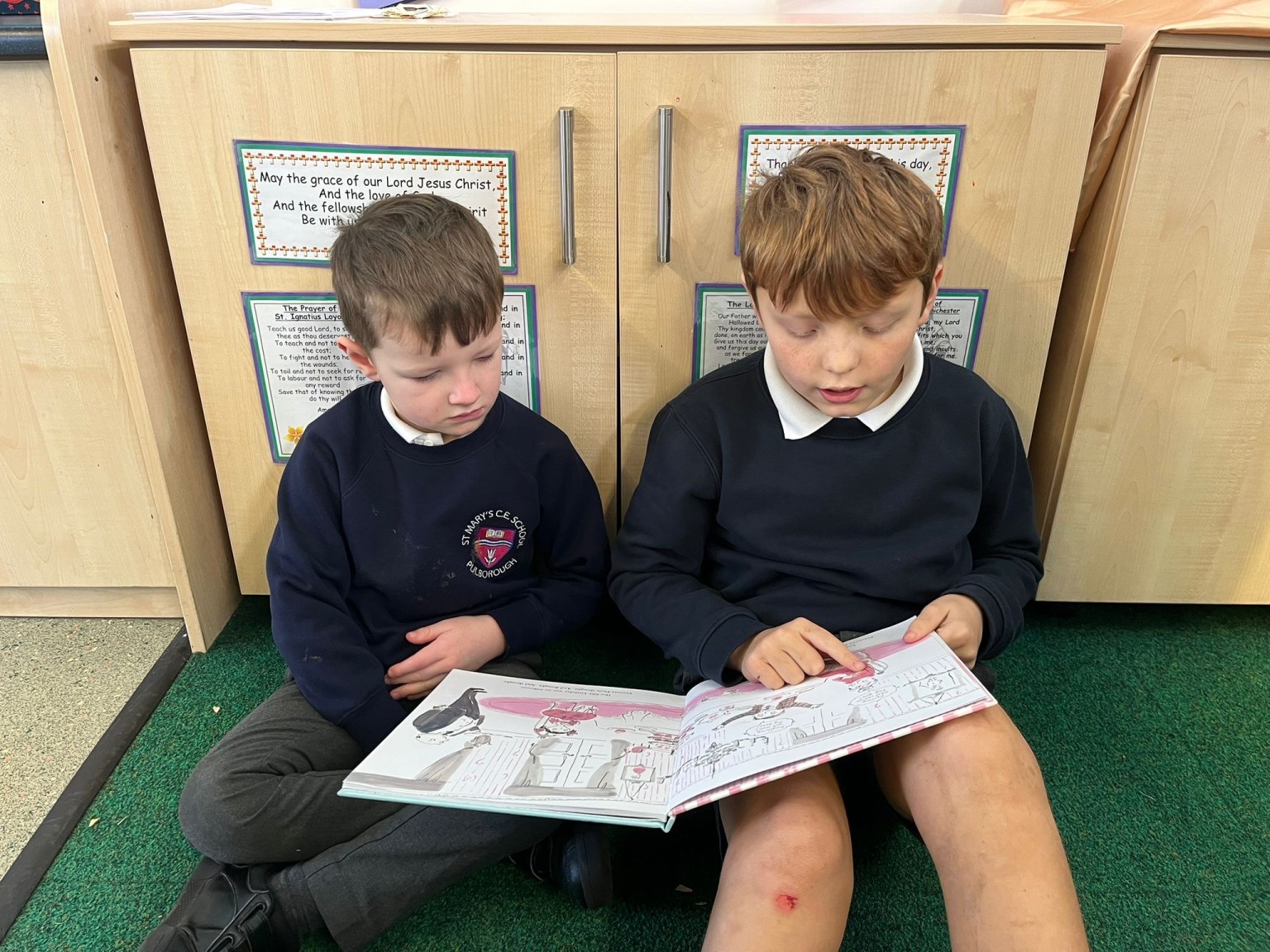 Yr 6 Buddy reading