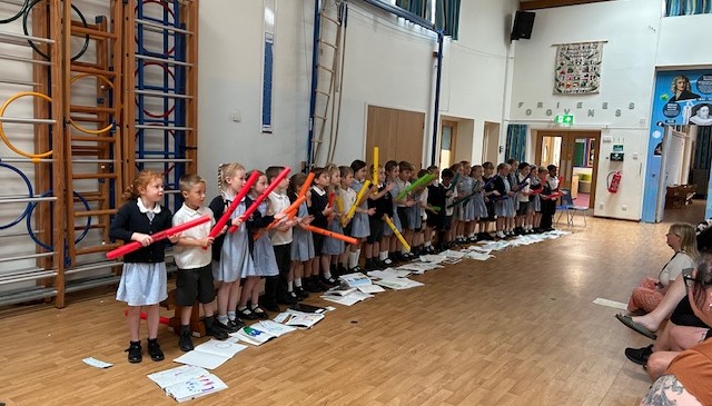 Using boomwackers to enhance our musical knowledge of notation