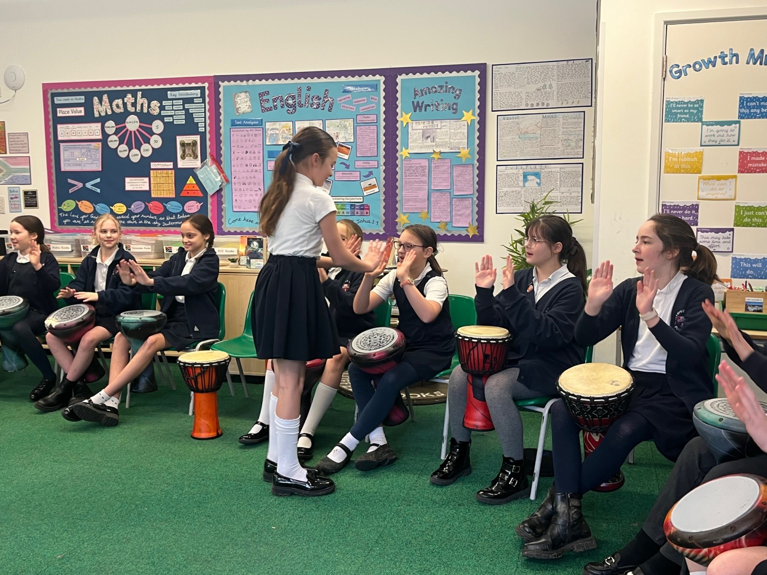 African drumming...