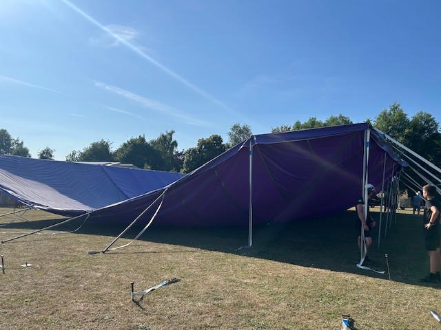 Big Top is up! Treasure Island here we come!