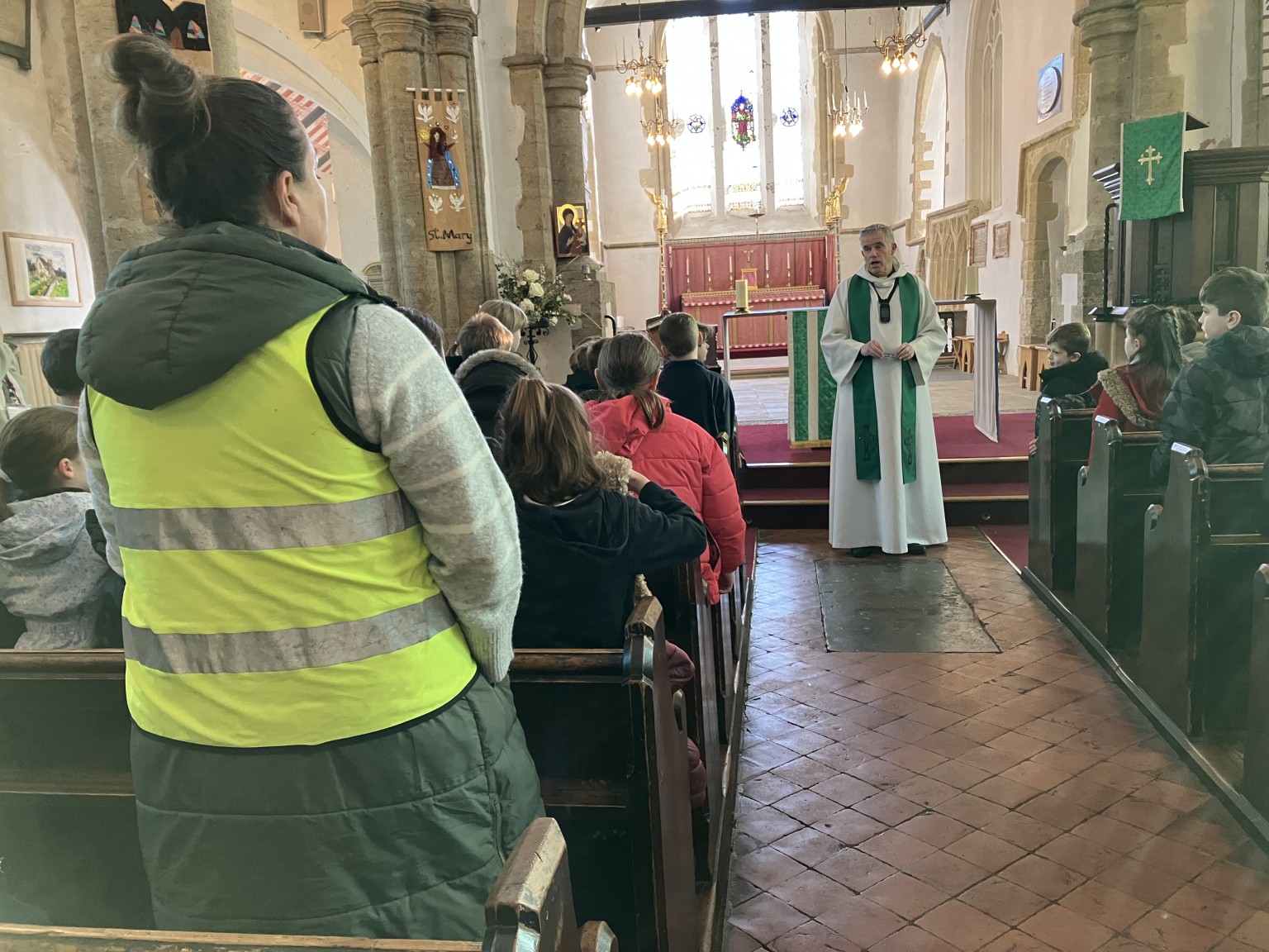 Worship in church...