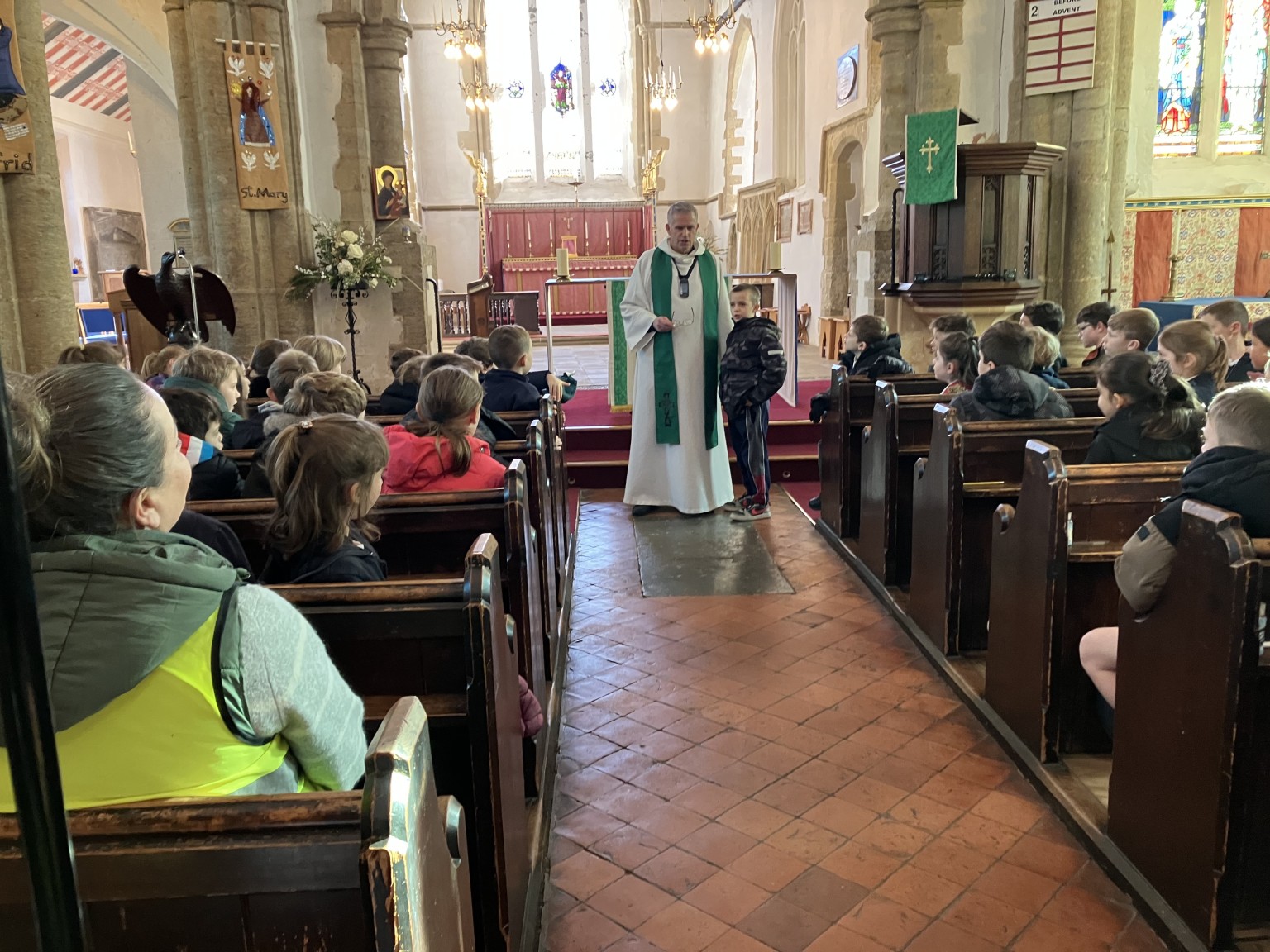 Worship in church...