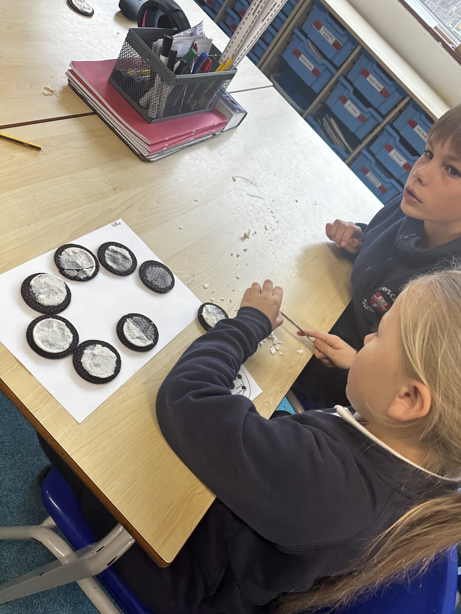 The phases of the moon - in Oreos!