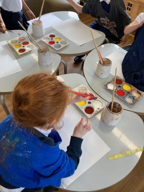 Creative skills - Painting for fine and gross motor skills