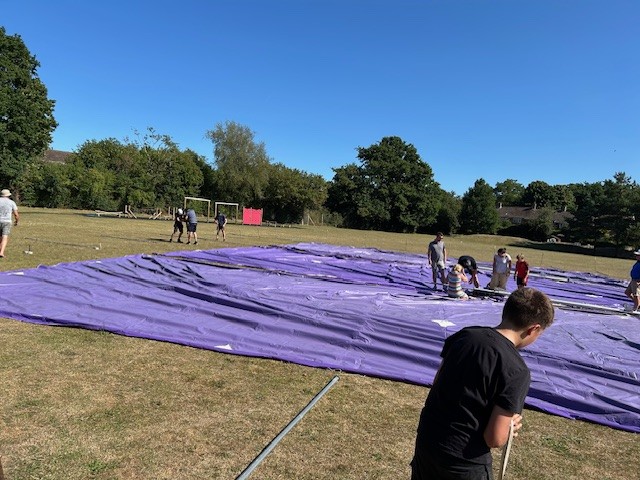 Big Top is up! Treasure Island here we come!