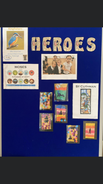 Kingfishers club have been looking at heroes in The Bible.