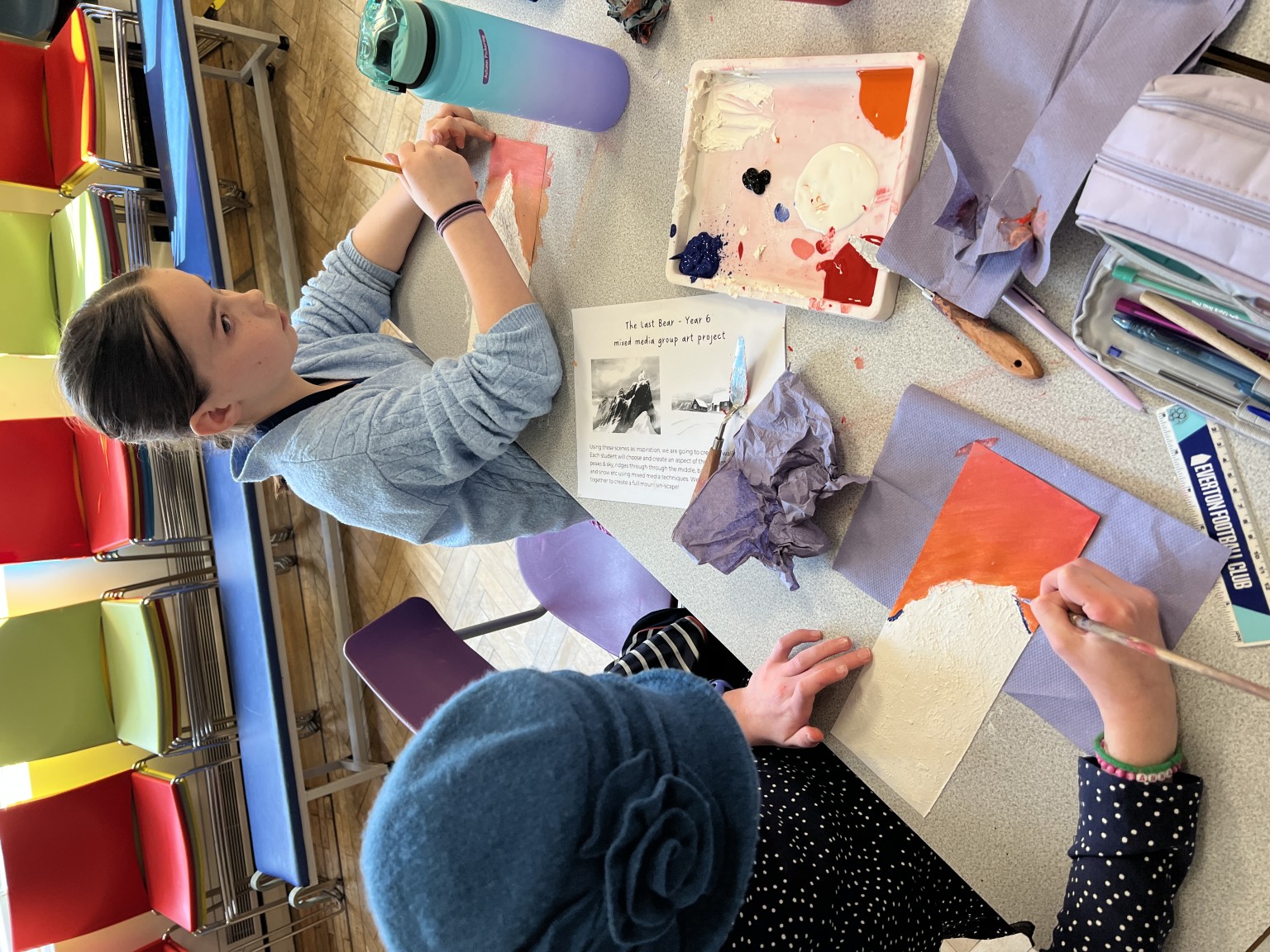 Year 6 workshop with artist
