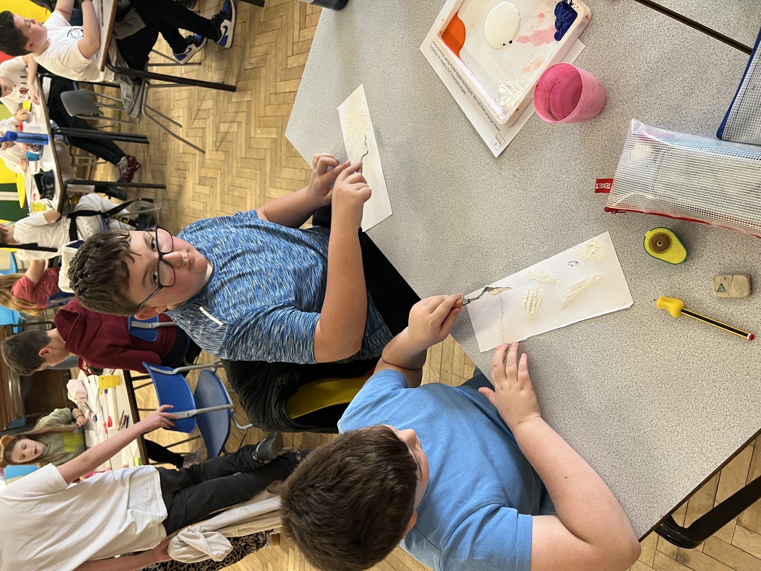 Year 6 workshop with artist
