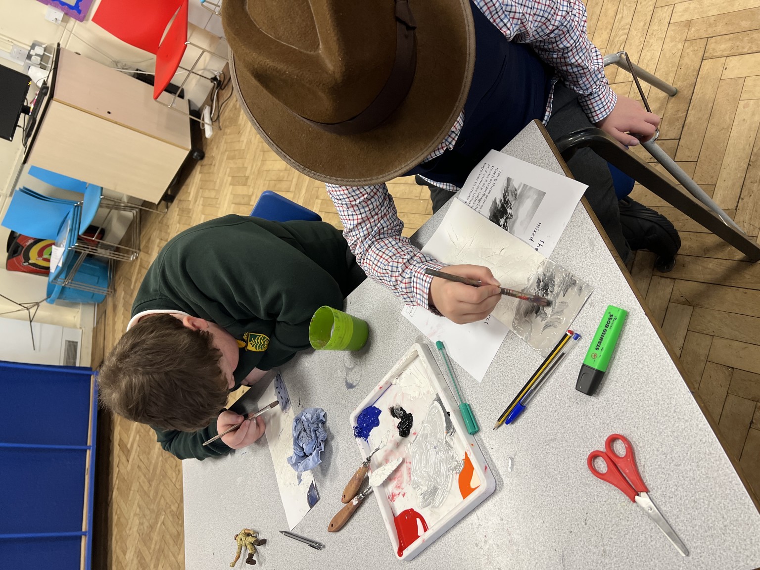 Year 6 workshop with artist