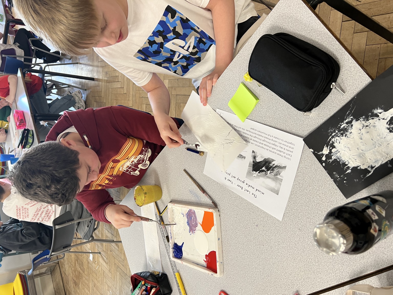 Year 6 workshop with artist