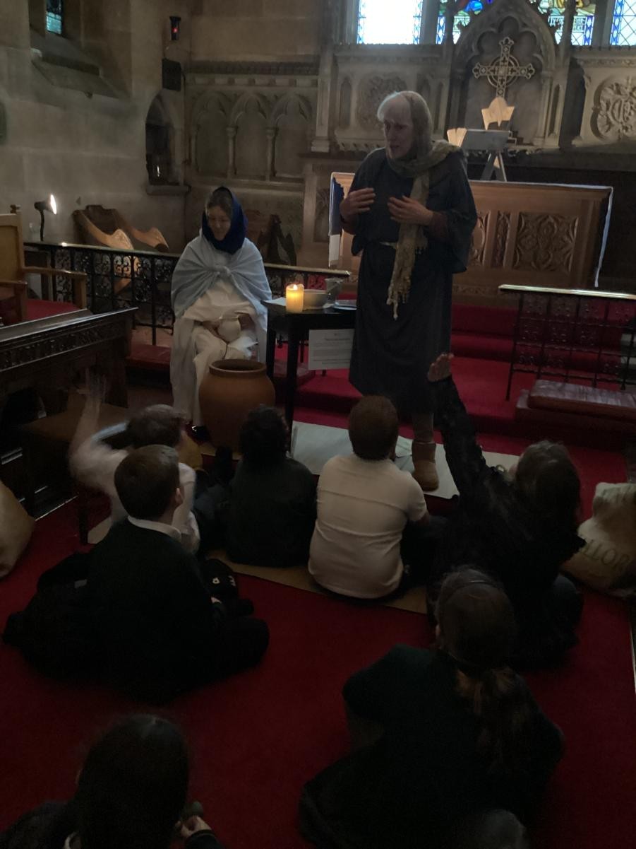 Year 4 Christmas Experience workshop at Christ Church