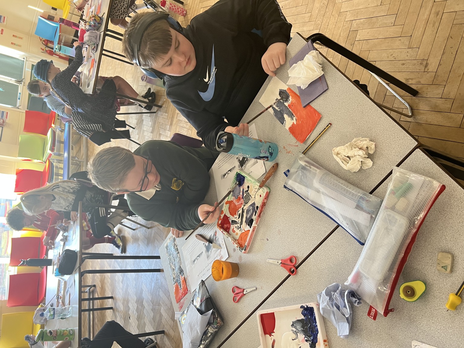 Year 6 workshop with artist