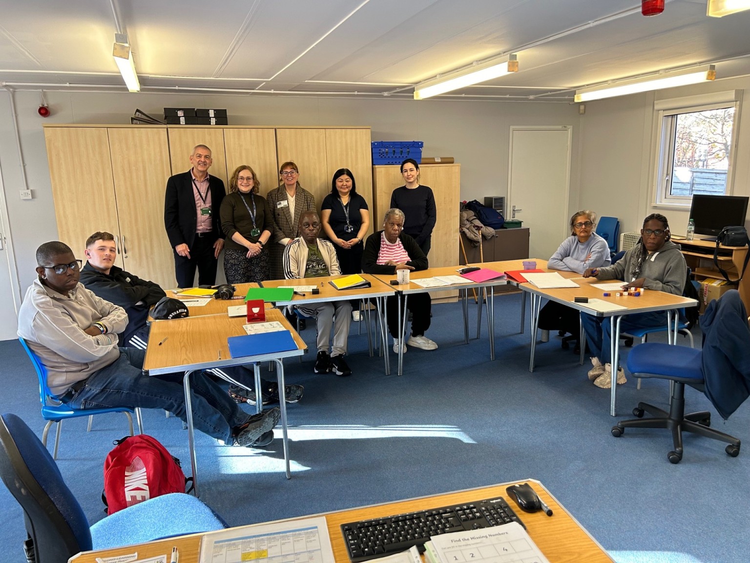 Councillor Jo Rigby visited our Lifelong Learning provision, with Santino Fragola (Head of Wandsworth Lifelong Learning). Jo met with Sue Hillyar, as well as staff and learners in our Hospitality and Maths classes 