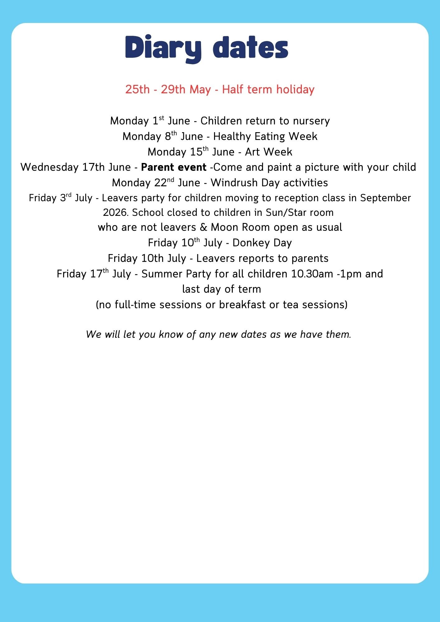 May Newsletter 2026