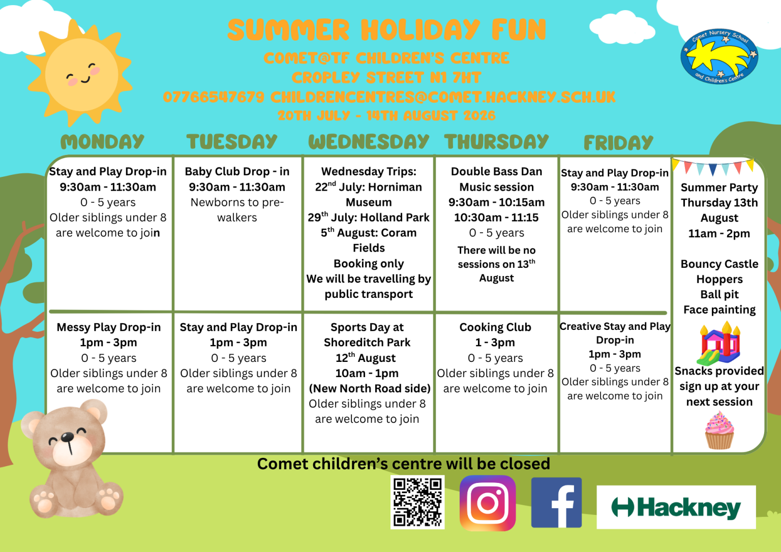 Summer Timetable 2026