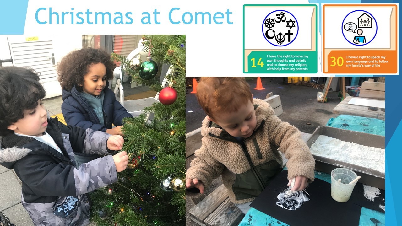 Celebrating Christmas at Comet