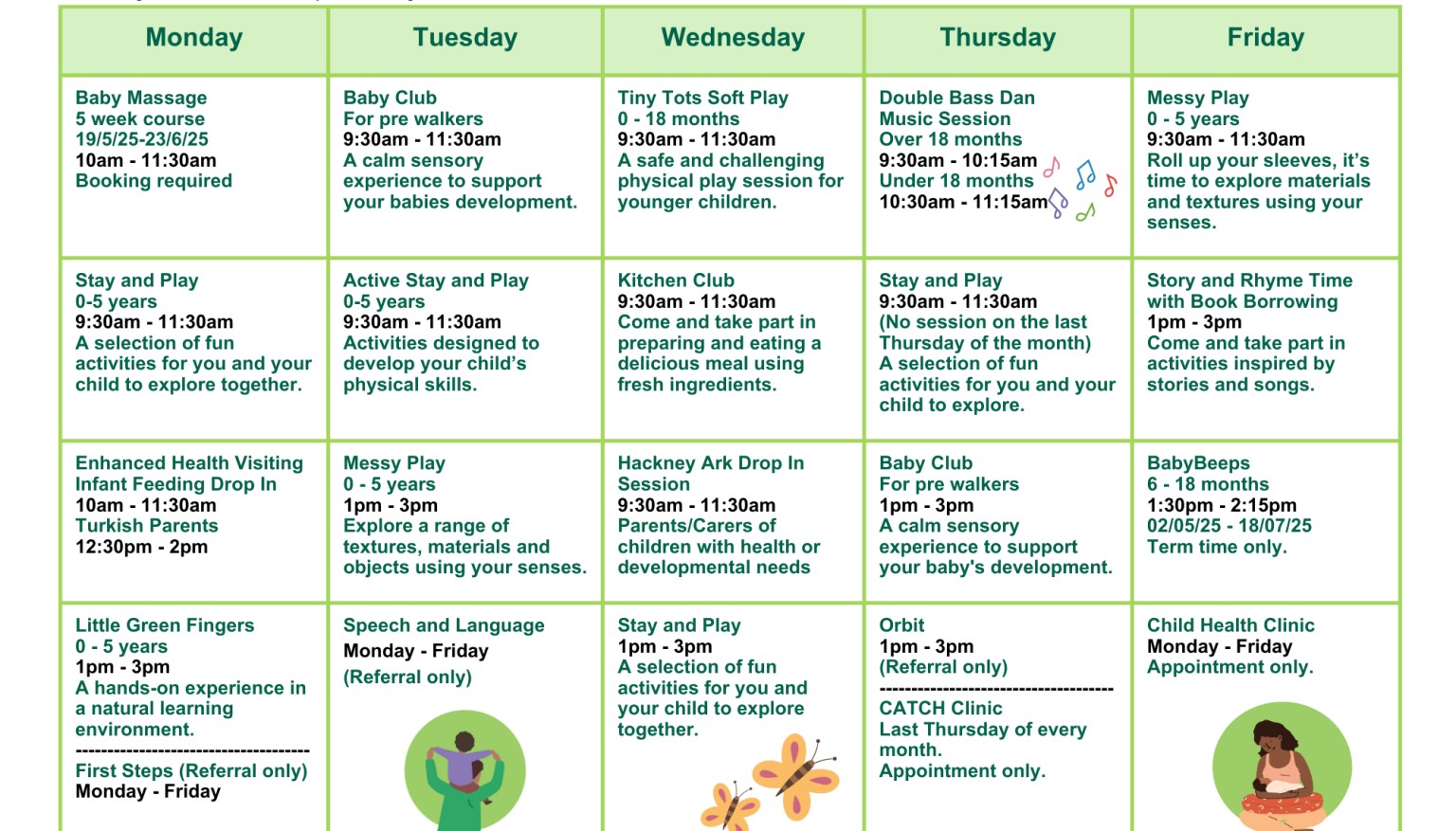 Activity Timetable