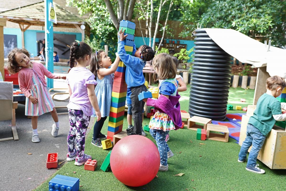 children playing outdoors