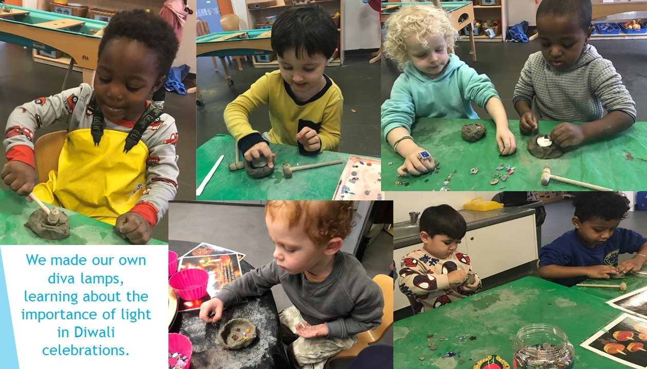 Learning about diva lamps and developing our fine motor skills