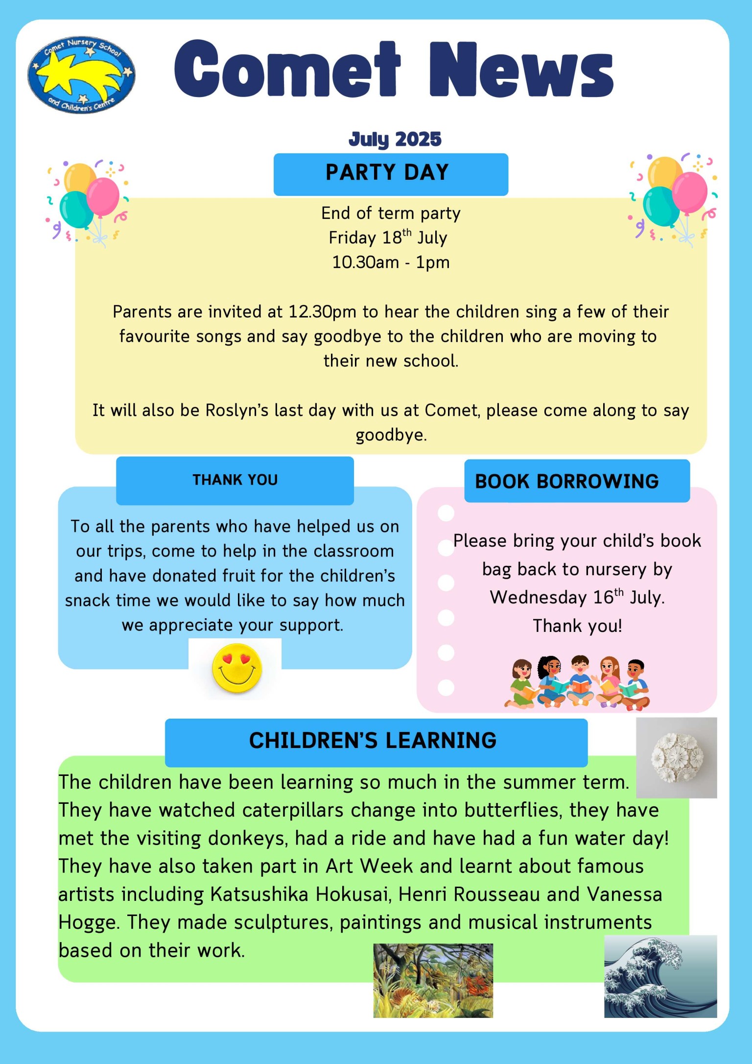July Newsletter