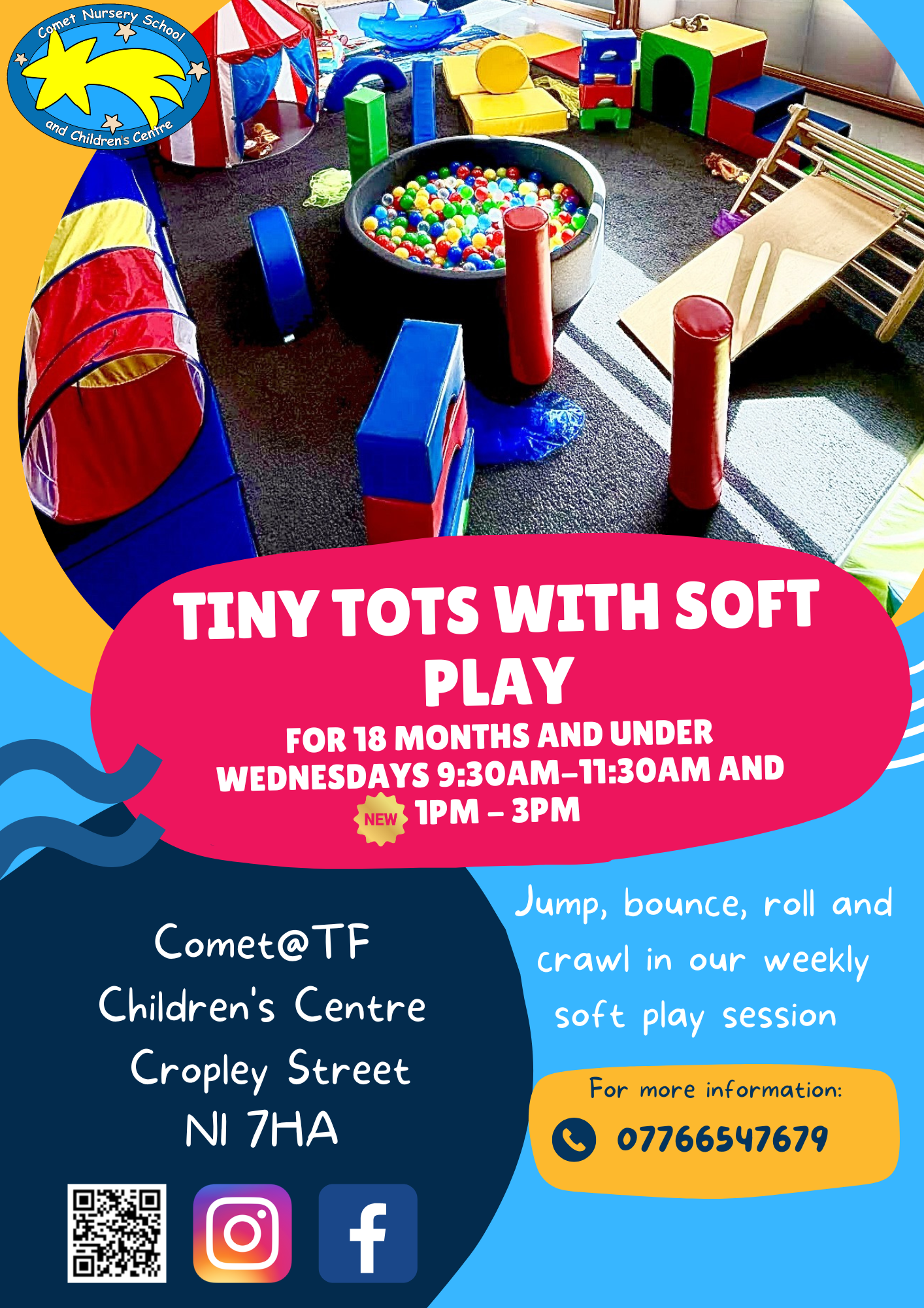 Tiny Tots Soft Play Under 18 months session