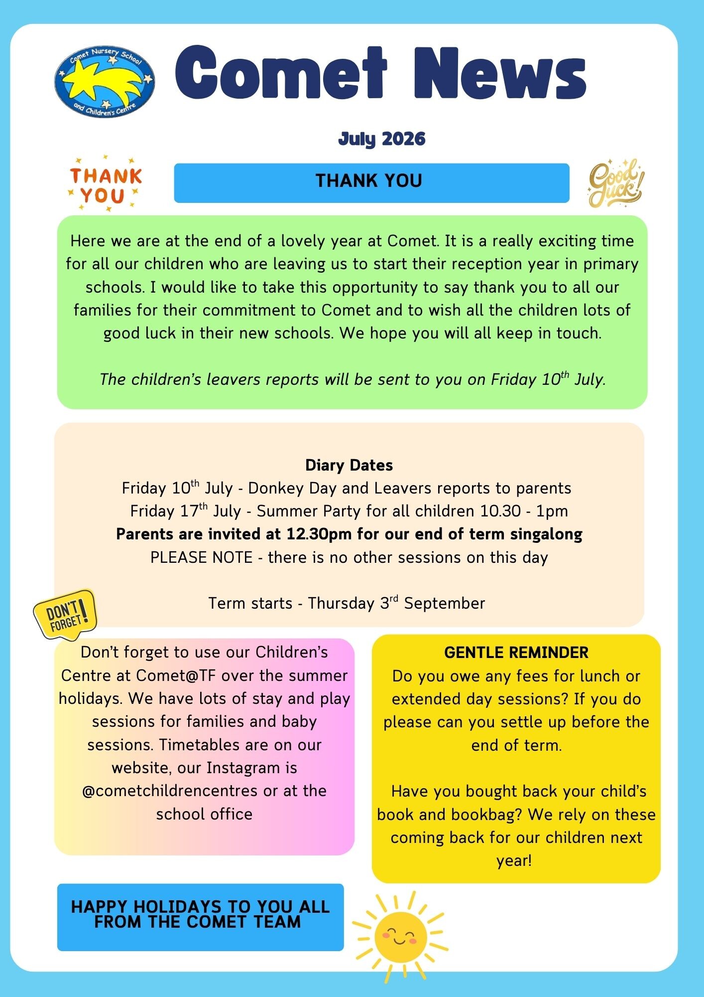 July Newsletter 2026