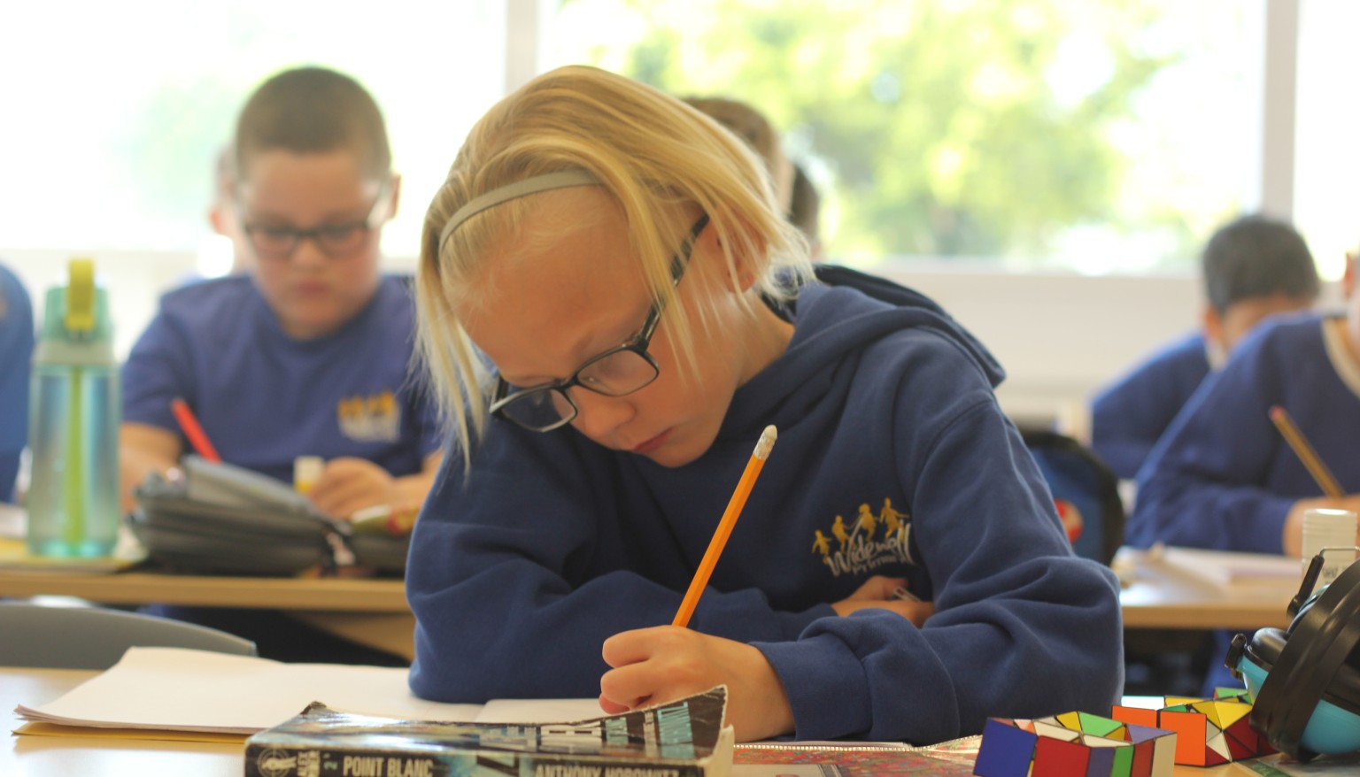 Children write in a range of styles, applying the tools and techniques that they have learnt.