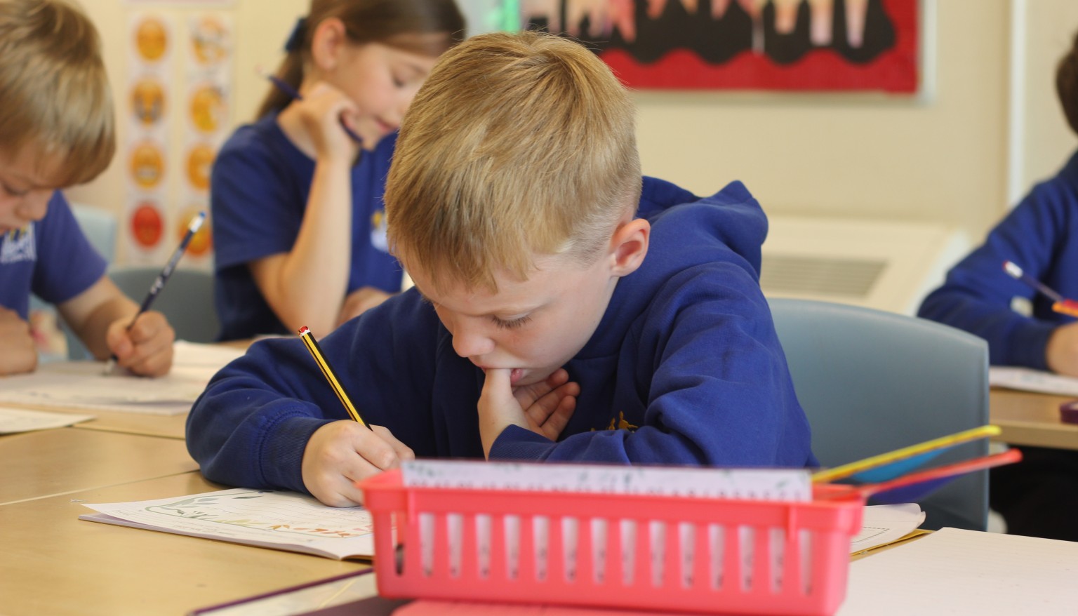 Children write in a range of styles, applying the tools and techniques that they have learnt.