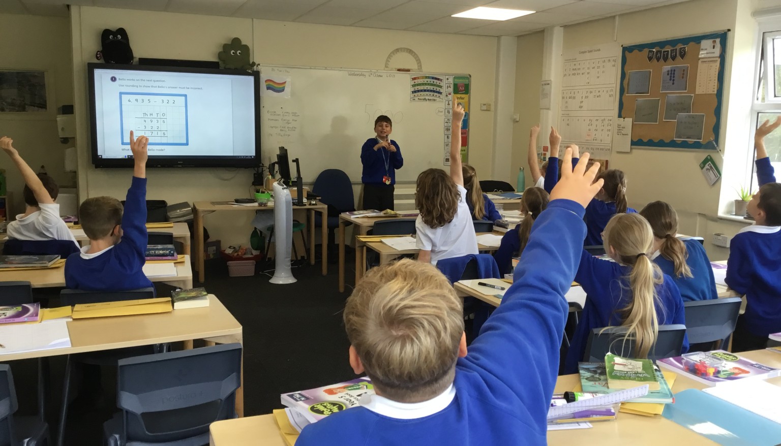 Pupils demonstrating their learning