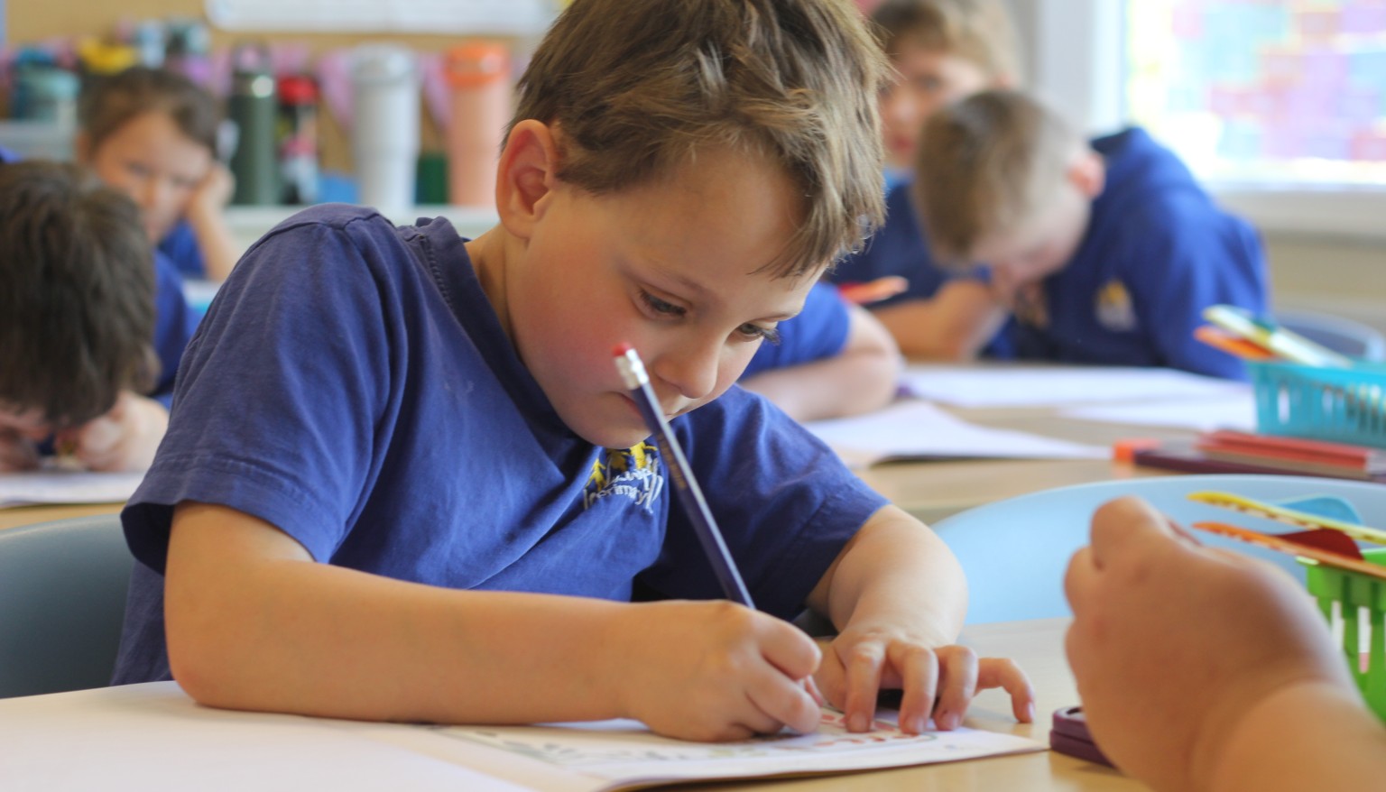 Children write in a range of styles, applying the tools and techniques that they have learnt.