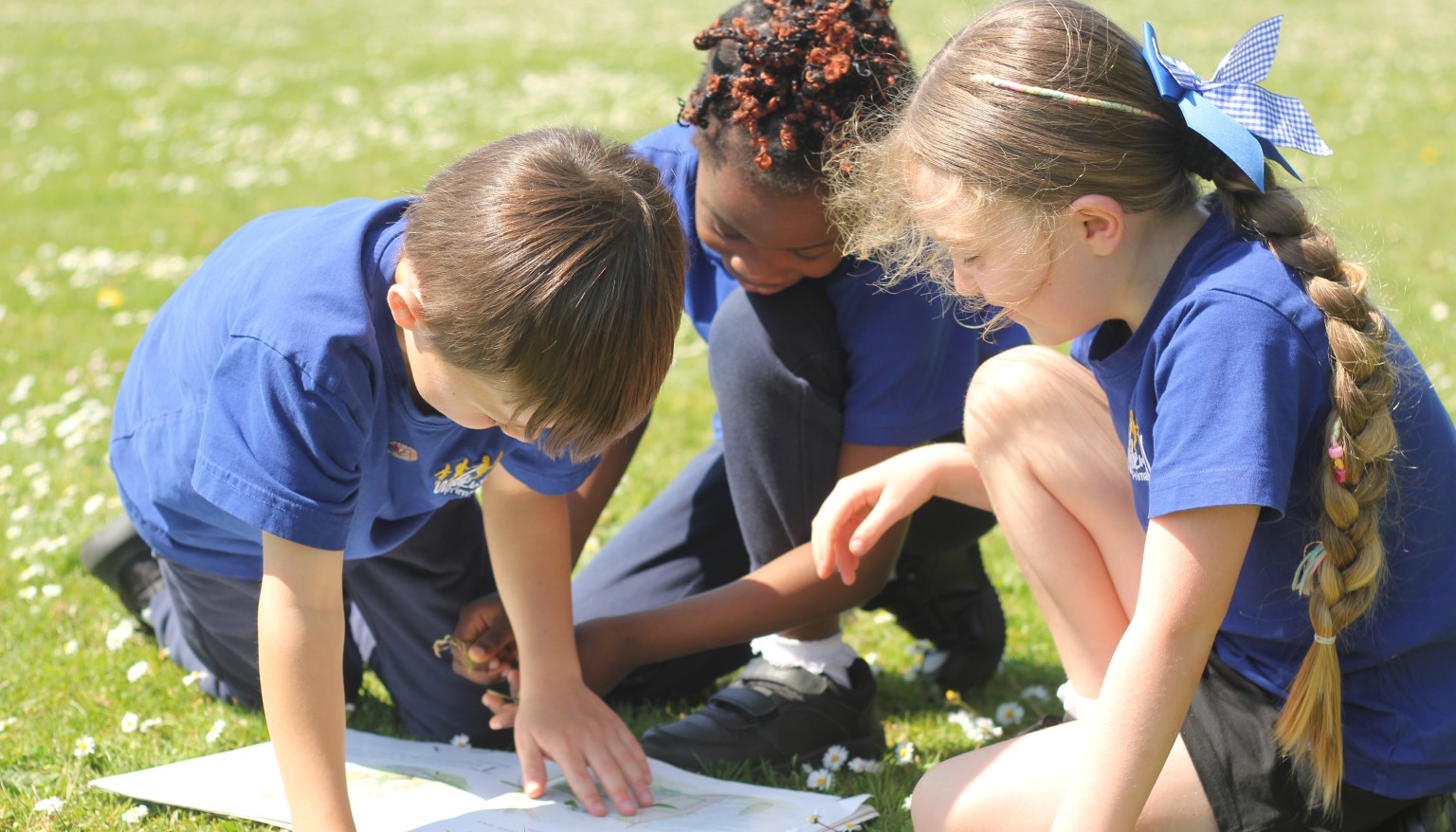 Children enjoy reading daily - especially when the weather is nice enough to read outdoors