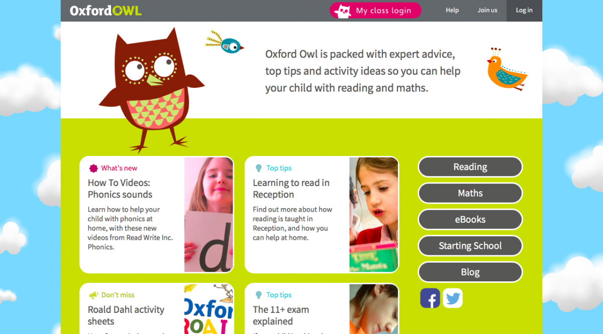 Oxford Owl website