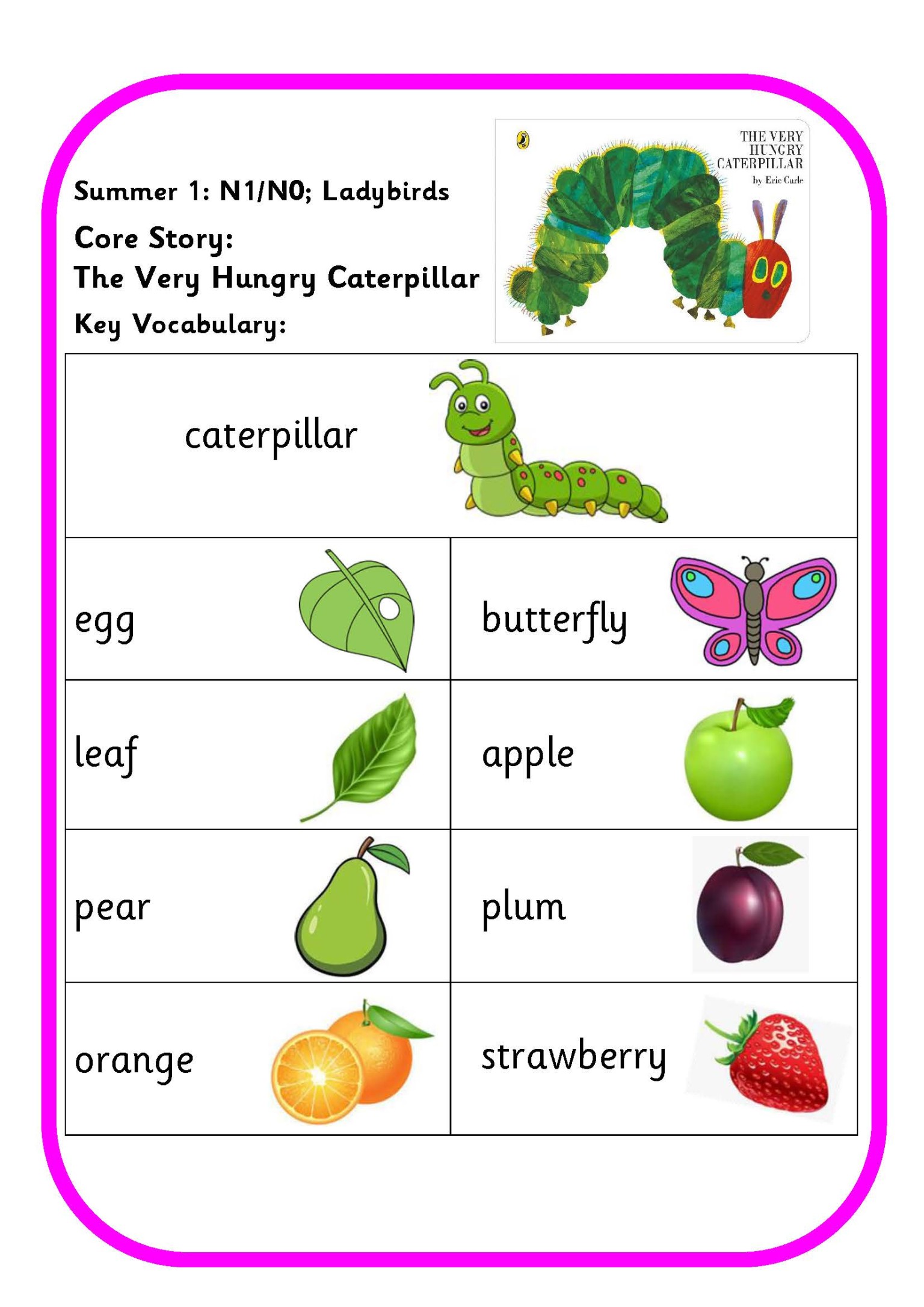 Key vocabulary