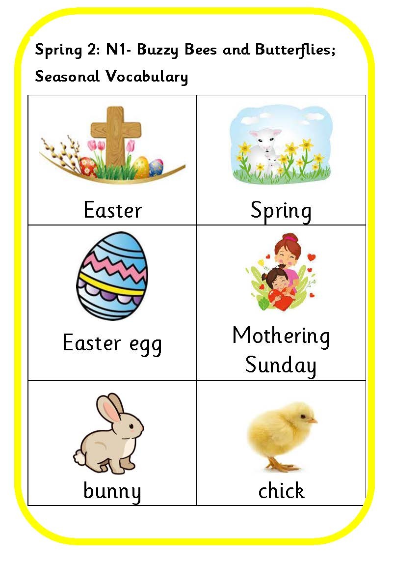 Seasonal vocabulary
