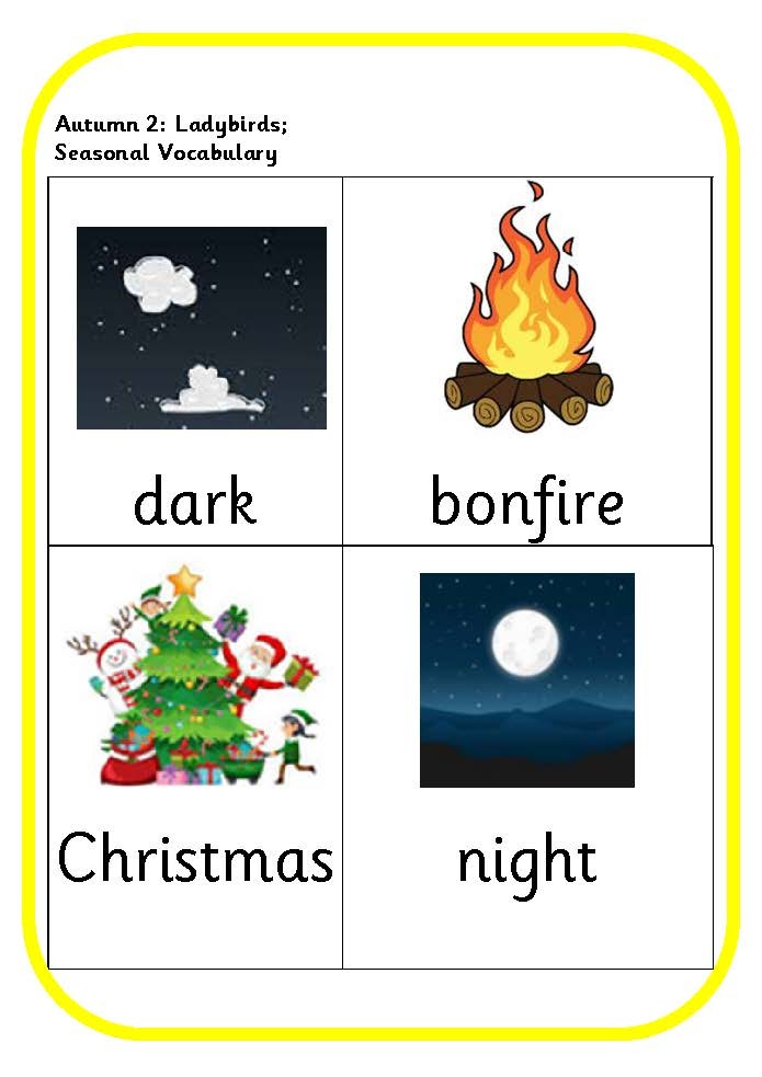 Seasonal vocabulary