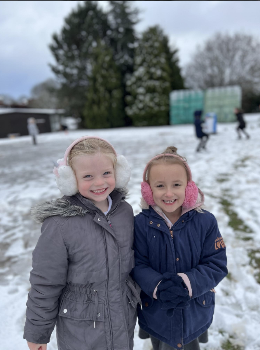 two children in snow