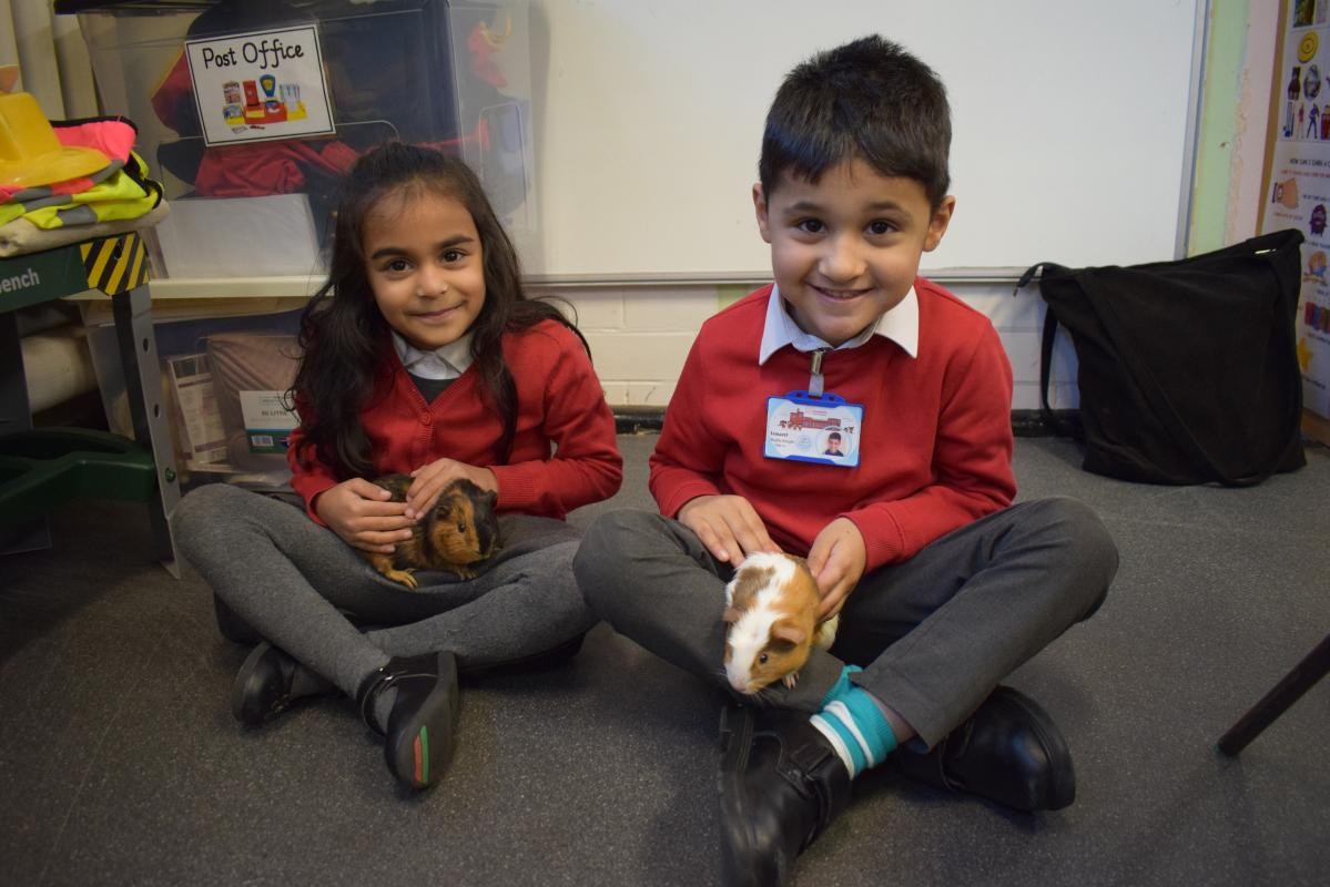 Two children sat together