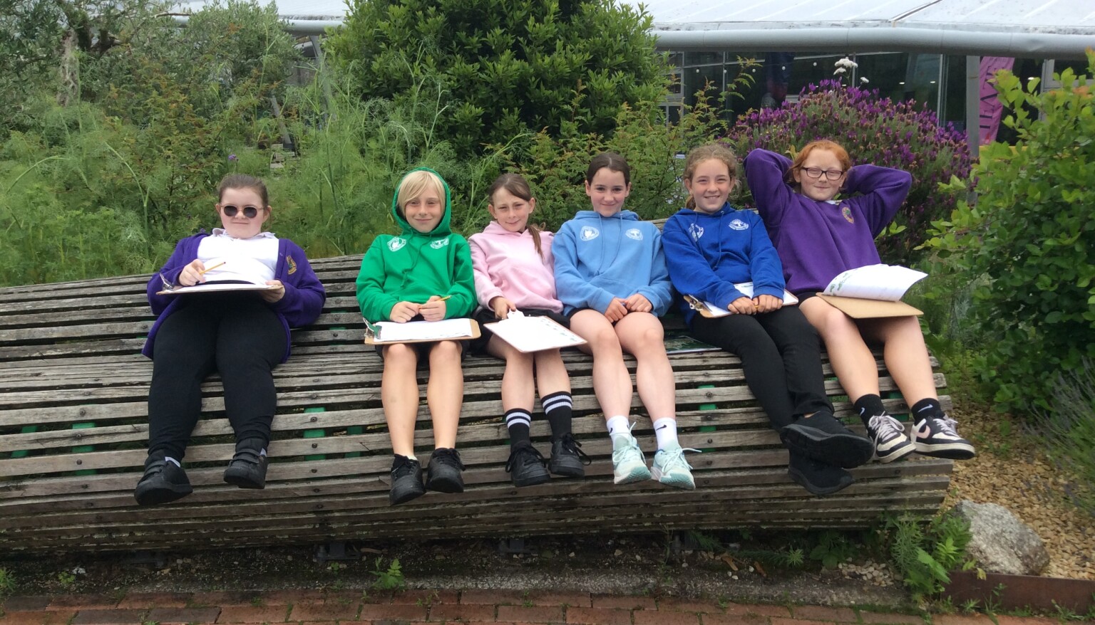 Our KS2 children enjoying the Eden Project. 