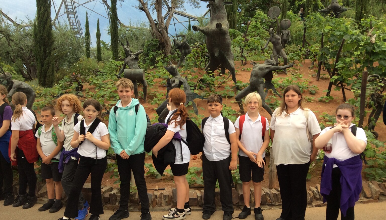 Our KS2 children enjoying the Eden Project. 