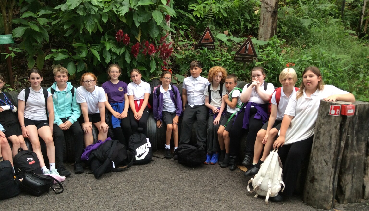 Our KS2 children enjoying the Eden Project. 