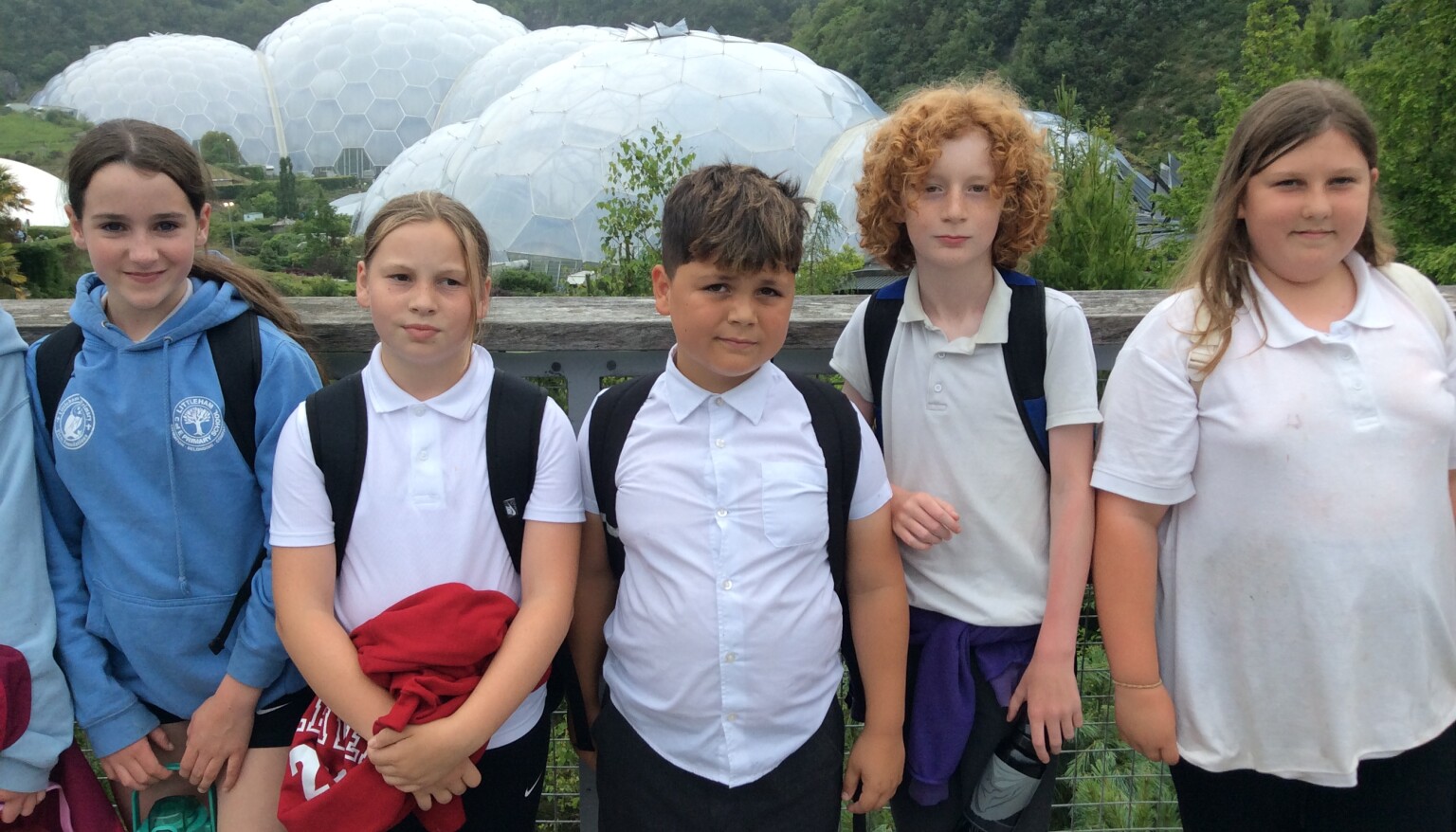 Our KS2 children enjoying the Eden Project. 