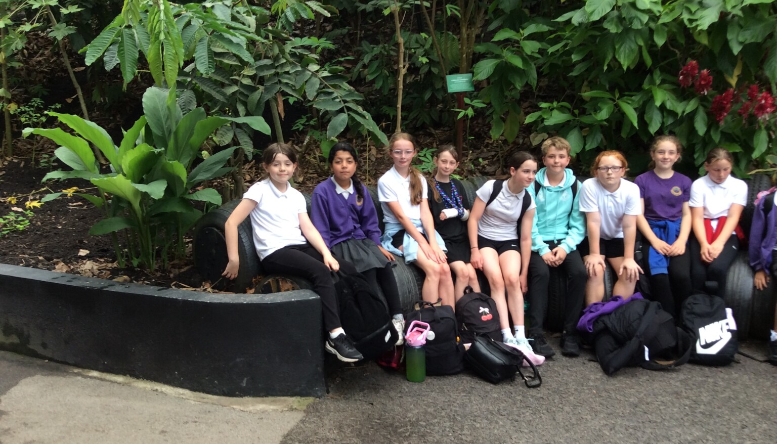 Our KS2 children enjoying the Eden Project. 
