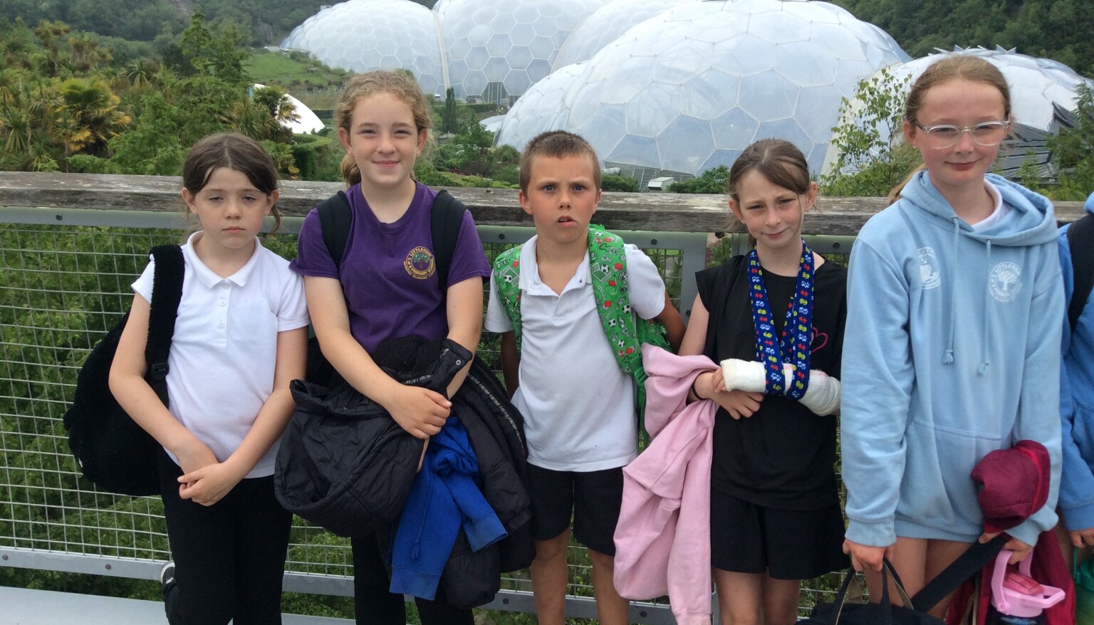Our KS2 children enjoying the Eden Project. 
