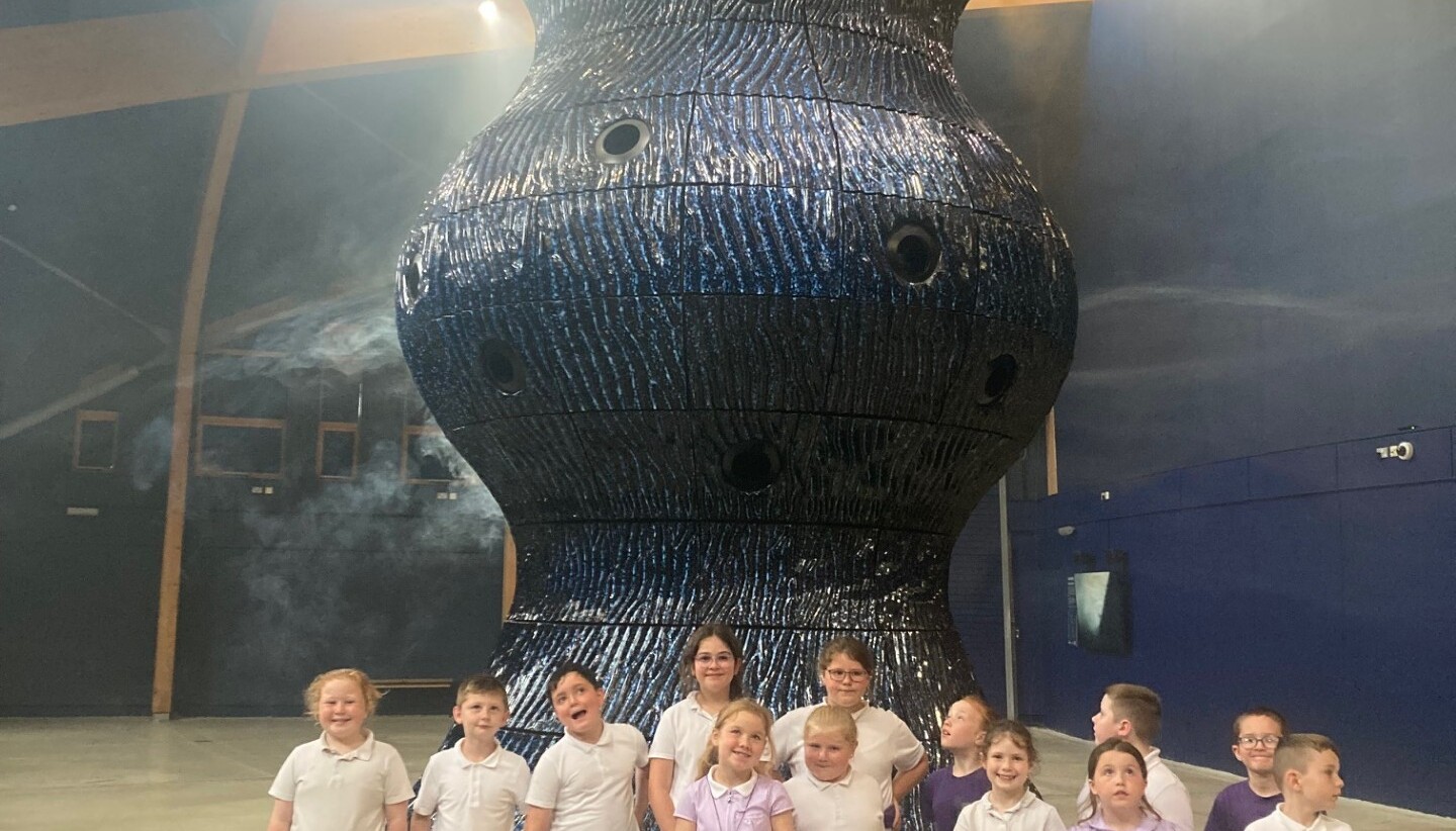 Our KS2 children enjoying the Eden Project. 