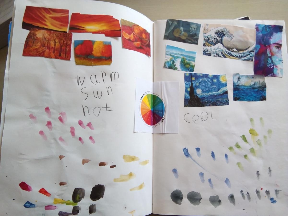 Warm and cool colours KS1